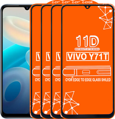 CYOR Edge To Edge Tempered Glass for VIVO Y71T(Pack of 4)