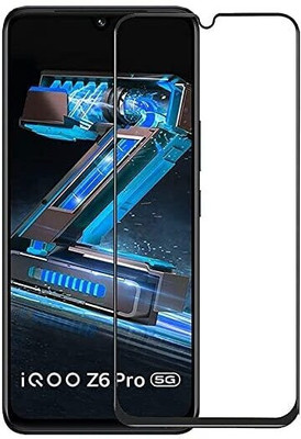 EITANSHA CREATION Edge To Edge Tempered Glass for iQOO Z6 Pro 5G, Vivo iQOO Z6 Pro(Pack of 1)