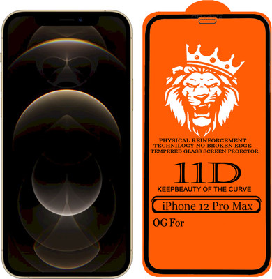 DeepzHub Edge To Edge Tempered Glass for iPhone 12 Pro Max(Pack of 1)