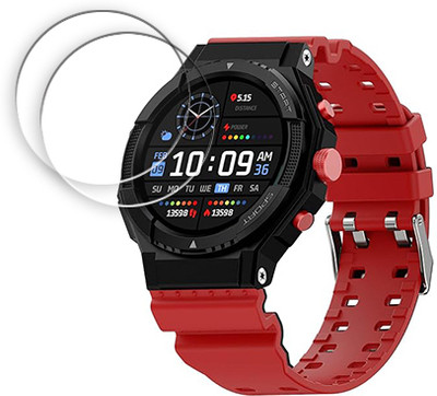 SOMTONE Edge To Edge Tempered Glass for Fire-Boltt Quest 1.39 inch SMARTWATCH SCREEN GUARD(Pack of 2)