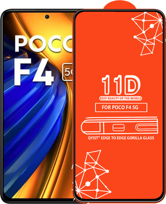 Qyist Edge To Edge Tempered Glass for Poco F4 5G(Pack of 1)