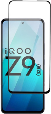 GDBUY Edge To Edge Tempered Glass for IQOO Z9 5G, IQOO Z9(Pack of 1)