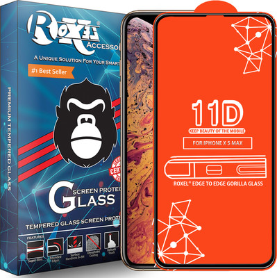 Roxel Edge To Edge Tempered Glass for Apple iPhone XS Max(Pack of 1)