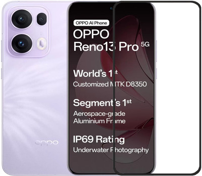 BRENZZ Edge To Edge Tempered Glass for OPPO Reno13 Pro 5G, OPPO Reno13 PRO(Pack of 1)