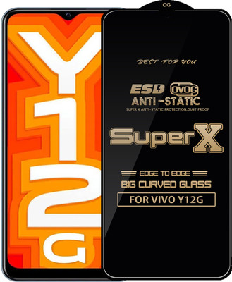 Qyist Edge To Edge Tempered Glass for VIVO Y12G(Pack of 1)