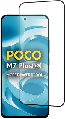 NEXZONE Edge To Edge Tempered Glass for POCO M7 Plus 5G(Pack of 1)