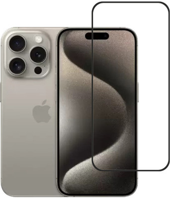 KARTRAY Edge To Edge Tempered Glass for APPLE iPhone 15 Pro(Pack of 1)