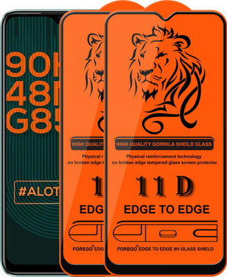 Forego Edge To Edge Tempered Glass for Infinix Hot 10s(Pack of 2)
