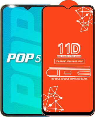 Roxel Edge To Edge Tempered Glass for Tecno Pop 5 Pro(Pack of 1)