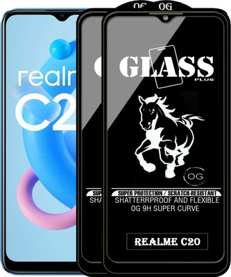 Rofix star Edge To Edge Tempered Glass for REALME C20(Pack of 2)