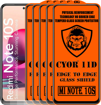 CYOR Edge To Edge Tempered Glass for REDMI NOTE 10S(Pack of 5)