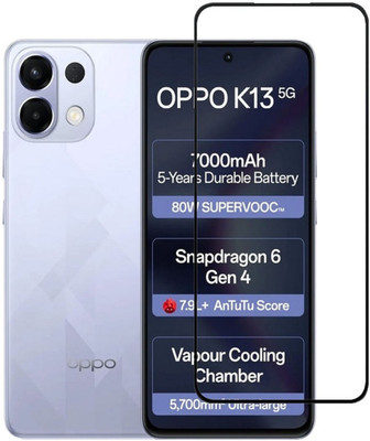 DSCASE Edge To Edge Tempered Glass for OPPO K13 5G, OPPO K13 5G(Pack of 1)