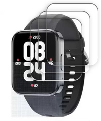 ARBAN Edge To Edge Tempered Glass for DIZO D Talk DW 32051 Smart Watch SMARTWATCH SCREEN GUARD(Pack of 3)