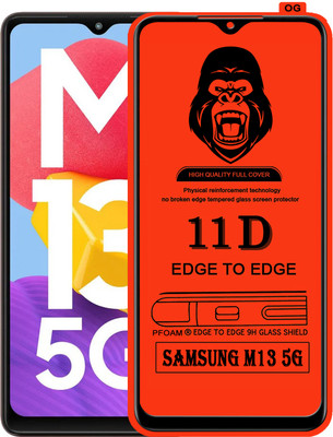 Laxdom Edge To Edge Tempered Glass for SAMSUNG GALAXY M13 5G(Pack of 1)