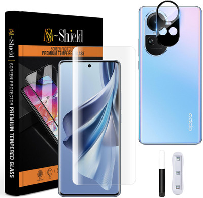 MS-Shield Edge To Edge Tempered Glass for OPPO Reno 10 5G, With Camera Lens Protector(Pack of 1)
