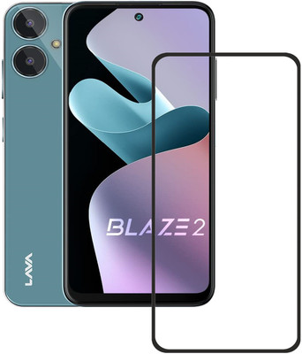 INFINITYWORLD Edge To Edge Tempered Glass for LAVA BLAZE 2, LAVA BLAZE 2(Pack of 1)
