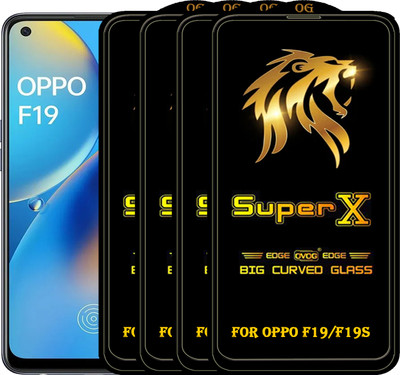 PFOAM Edge To Edge Tempered Glass for OPPO F19(Pack of 4)