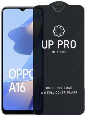 S-Softline Edge To Edge Tempered Glass for Oppo A16, Friendly Edge to Edge Coverage and Easy Installation kit(Pack of 1)