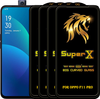 PFOAM Edge To Edge Tempered Glass for OPPO F11 PRO(Pack of 4)