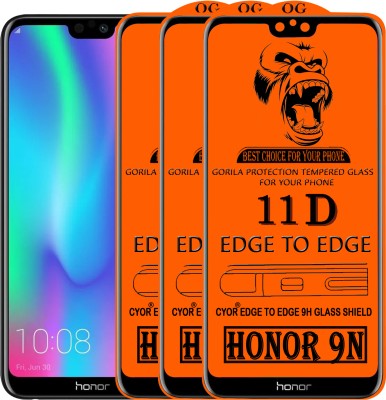 CYOR Edge To Edge Tempered Glass for Honor 9N(Pack of 3)