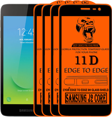 CYOR Edge To Edge Tempered Glass for SAMSUNG J2 CORE(Pack of 4)