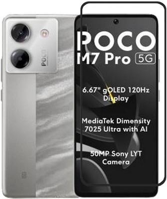 VDAT Edge To Edge Tempered Glass for POCO M7 Pro 5G(Pack of 1)