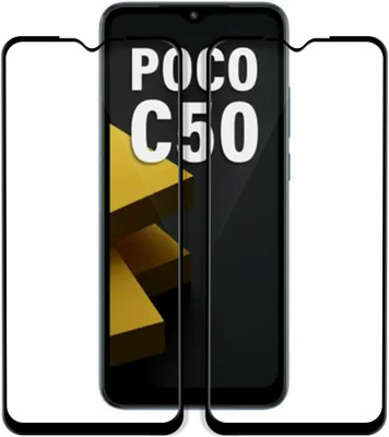 Flipkart SmartBuy Edge To Edge Tempered Glass for POCO C50(Pack of 2)