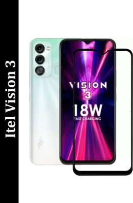PARANDIV Edge To Edge Tempered Glass for Itel Vision 3(Pack of 1)