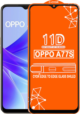 CYOR Edge To Edge Tempered Glass for OPPO A77S(Pack of 1)