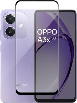 O2MG Edge To Edge Tempered Glass for OPPO A3x 5G(Pack of 1)