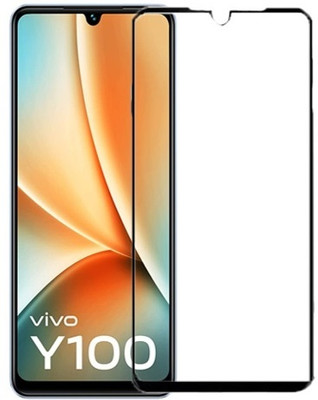 A-Allin1 Edge To Edge Tempered Glass for Vivo Y100, Full HD Quality Edge to Edge Coverage(Pack of 1)
