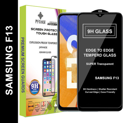 PFOAM Edge To Edge Tempered Glass for SAMSUNG GALAXY F13(Pack of 1)