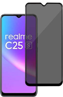 GLOBAL NOMAD Edge To Edge Tempered Glass for realme C25s(Pack of 1)
