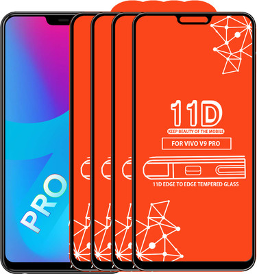 Roxel Edge To Edge Tempered Glass for Vivo V9 Pro(Pack of 4)