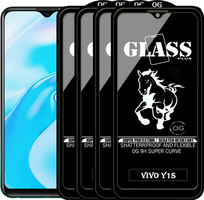 PFOAM Edge To Edge Tempered Glass for VIVO Y1S(Pack of 4)