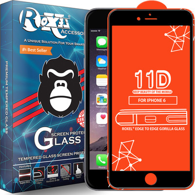 Roxel Edge To Edge Tempered Glass for Apple iPhone 6(Pack of 1)