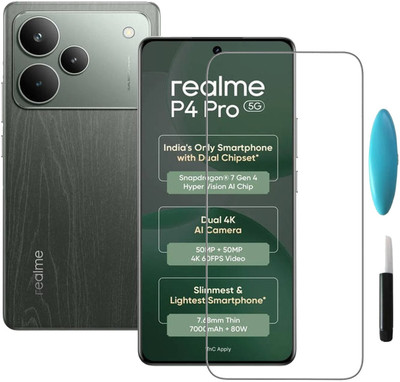 Flipkart SmartBuy Edge To Edge Tempered Glass for realme P4 Pro 5G(Pack of 1)