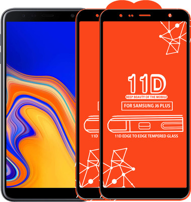Roxel Edge To Edge Tempered Glass for Samsung Galaxy J6 Plus(Pack of 2)