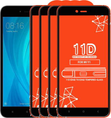 Qyist Edge To Edge Tempered Glass for Mi Redmi Y1(Pack of 4)