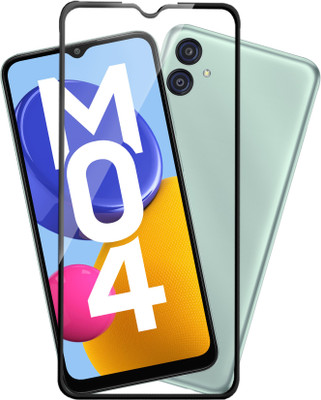 HUPSHY Edge To Edge Tempered Glass for SAMSUNG Galaxy M04(Pack of 1)