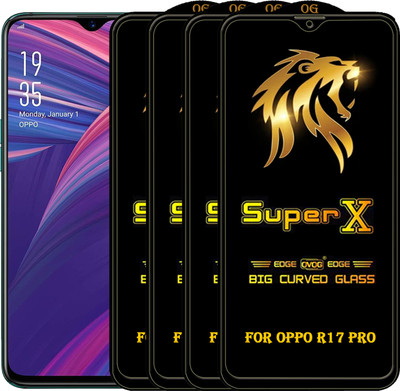 PFOAM Edge To Edge Tempered Glass for OPPO R17 PRO(Pack of 4)