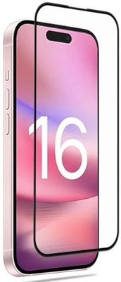 GDBUY Edge To Edge Tempered Glass for Apple iPhone 16, iPhone 16(Pack of 1)