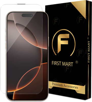 FIRST MART Edge To Edge Tempered Glass for Apple IPhone 16 Pro Max, IPhone 16 Pro Max, 16 Pro Max, Crystal Clear Glass with Anti Dust Filter(Pack of 1)