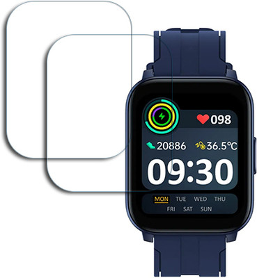 SOMTONE Edge To Edge Tempered Glass for realme TechLife Watch S100 1.69 inch SMARTWATCH SCREEN GUARD(Pack of 2)