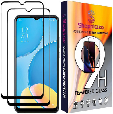 Shoppitzzo Edge To Edge Tempered Glass for OPPO A53s 5G,OPPO A15s/*NeoShield*Tempered Glass/Full Screen Coverage-Edge to Edge/9H(Pack of 2)