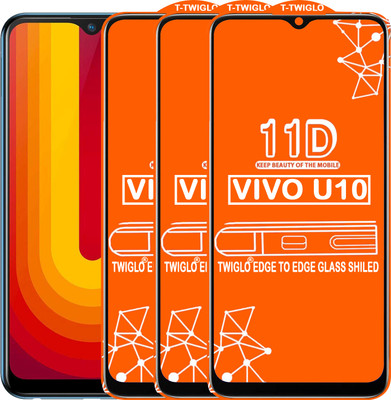 TWIGLO Edge To Edge Tempered Glass for VIVO U10(Pack of 3)