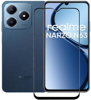 O2MG Edge To Edge Tempered Glass for realme Narzo N63 5G, realme Narzo N63(Pack of 1)