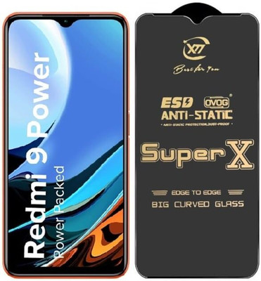 CEHNO Edge To Edge Tempered Glass for Redmi 9 Power / 9 Prime / Poco M3 / M2 / 9T / Note 9 4G(Pack of 2)