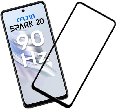 NaturalBuy Edge To Edge Tempered Glass for Tecno Spark 20-9H Gorilla Glass with Curved Edges(Pack of 1)