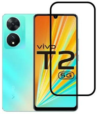 Aaralhub Edge To Edge Tempered Glass for vivo T2 5G, (Glass)(Pack of 1)